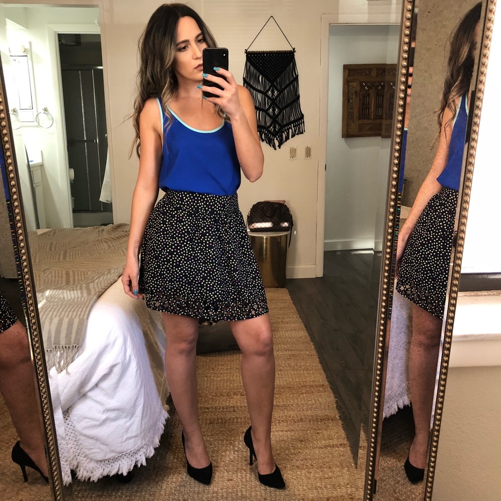 A-line work skirt